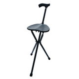 Black Urban Folding Seat Cane