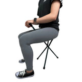 Black Urban Folding Seat Cane