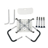 HappyBath Tool-Free Shower Chair with Backrest and Handles