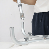 HappyBath Tool-Free Shower Chair with Backrest and Handles