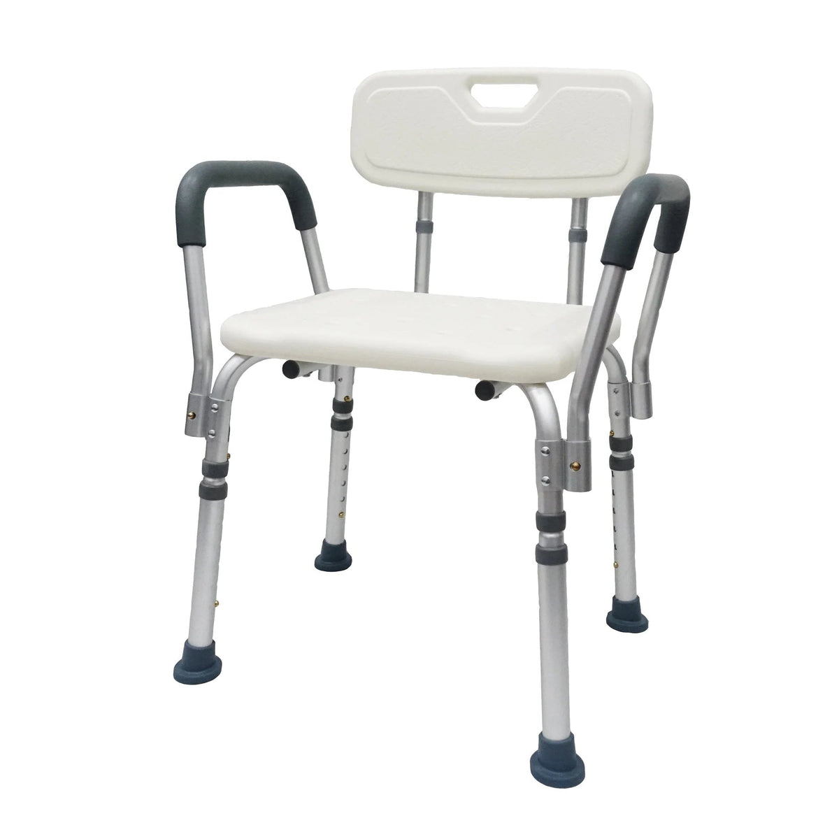 HappyBath Tool-Free Shower Chair with Backrest and Handles – Easy ...