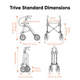 Trive Lightweight Compact Rollator