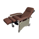 Manual Mobile Recliner Geriatric Chair with Tray