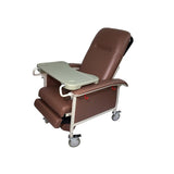 Manual Mobile Recliner Geriatric Chair with Tray