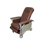Manual Mobile Recliner Geriatric Chair with Tray