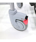 Powder Coated Steel Detachable Commode With 4 Brakes (Stocks in Jan 2026)