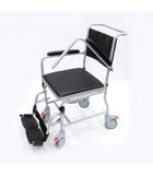 Powder Coated Steel Detachable Commode With 4 Brakes (Stocks in Jan 2026)
