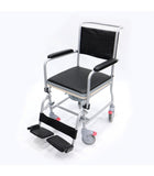 Powder Coated Steel Detachable Commode With 4 Brakes (Stocks in Jan 2026)