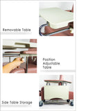 BION Reclining Mobile Geriatric Chair with Drop Armrest RGC100D