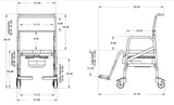 Foldable Shower Buddy Mobile Eco Commode