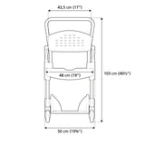 Etac Clean Mobile Shower Commode - Made in Sweden