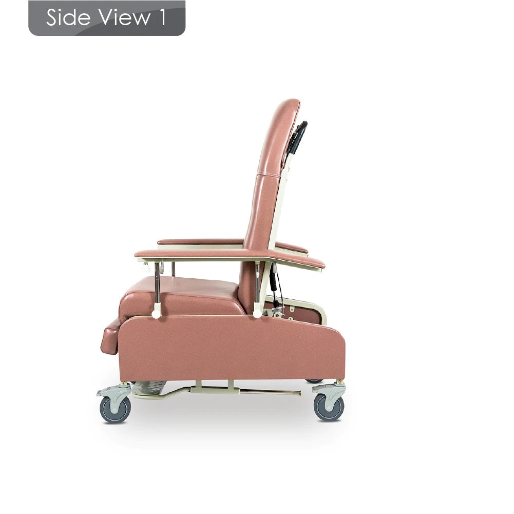 BION Reclining Mobile Geriatric Chair with Drop Armrest RGC100D Easy