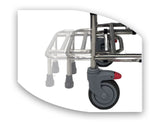 Stainless Steel Detachable Commode with Anti Tippers