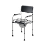 Aluminium Padded Seat Foldable Commode