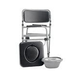 Aluminium Padded Seat Foldable Commode
