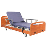 4 Functions Wooden Electrical Hospital Bed - ( Low Bed Height ) (Stocks in mid Sep-early Oct)