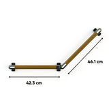 Adjustable Angle Wooden Grab Bar