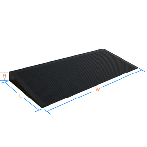 Wooden Ramp with Slip Resistant Vinyl Protective Cover