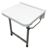 Deluxe Wall Mounted Shower Seat With Legs
